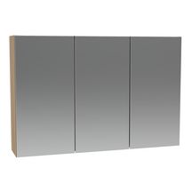 Armoire de toilette Alterna Plénitude 3 portes h65x L90x p20cm Chêne clair version droite