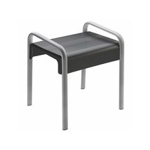 Tabouret de douche Arsis gris anthracite et gris mat réf. 047774