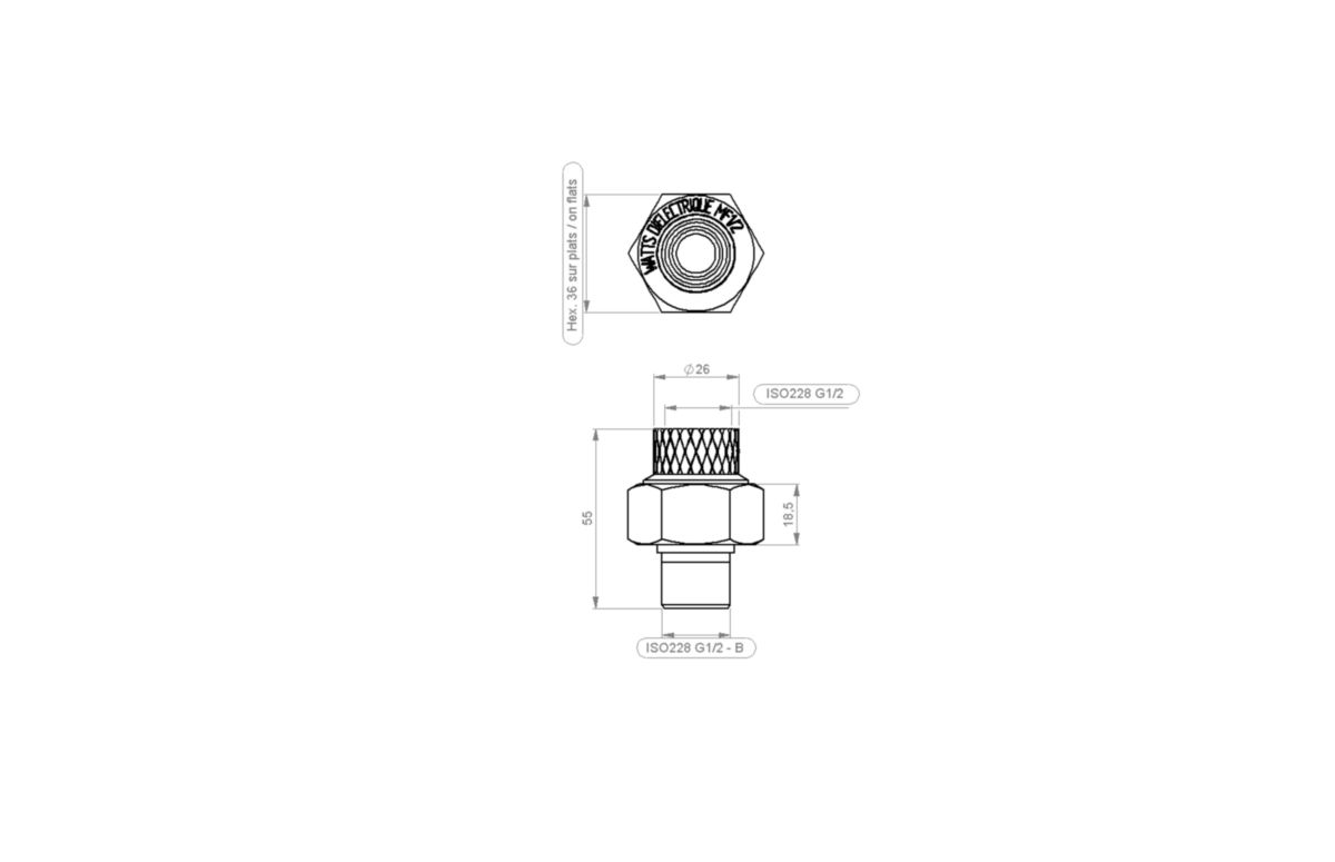 Raccords diélectriques (x2) Altech fm 1/2