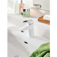 Mitigeur monocommande Lavabo Taille S Eurostyle Blanc/chromé 33558LS3