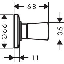 Set de finition Logis robinet d'arrêt 1/2'' et 3 / 4'' réf. 71970000