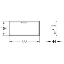 Tablette GROHE EasyReach Grohtherm Cube Blanc 18700000