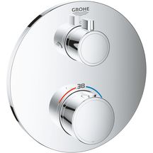 Mitigeur thermostatique douche 2 sorties avec inverseur Grohtherm Chromé 24076000