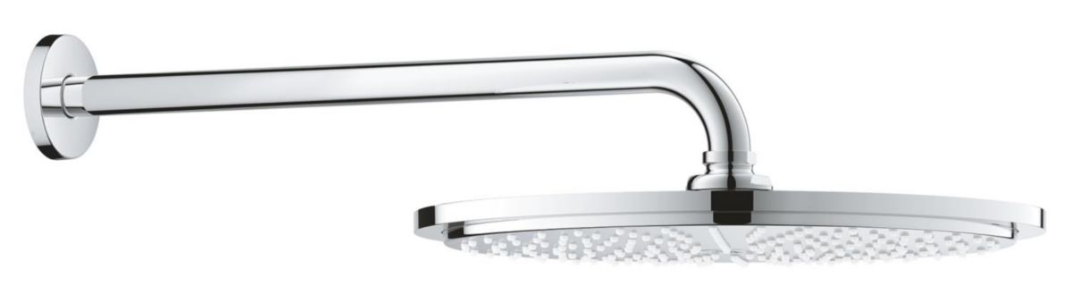 Ensemble douche de tête et bras 380 mm, 1 jet Rainshower Cosmopolitan 310 Chromé Réf : 26066000