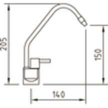 Filtre à eau de boisson AQUATIS avec robinet à 1 voie Réf. Q112018001