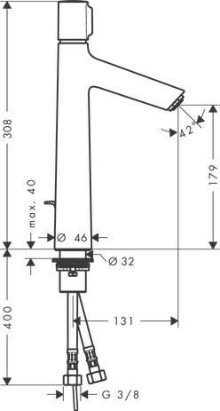 Mitigeur lavabo Talis Select S 190, réf. 72044000