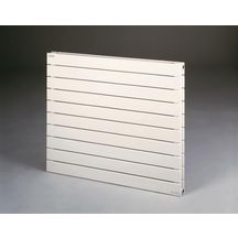 Radiateur eau chaude Acova Fassane horizontal simple, puissance 988W (dT50), hauteur 740 mm, largeur 1200 mm, 10 éléments, raccordement latéral de même côté, appareil réversible gauche/droite, Blanc RAL 9016 Réf. VX-074-120