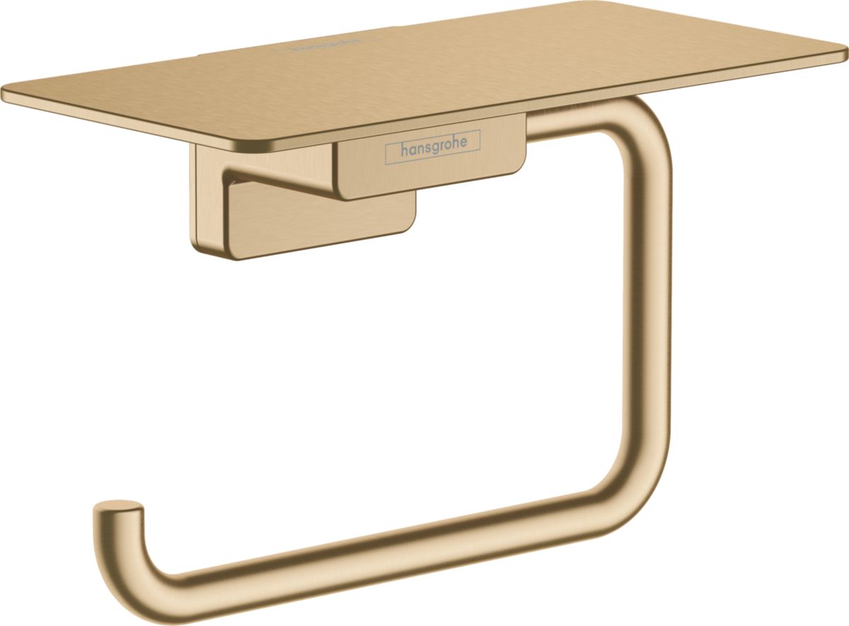 hansgrohe AddStoris Porte-papier WC avec tablette, Bronze brossé