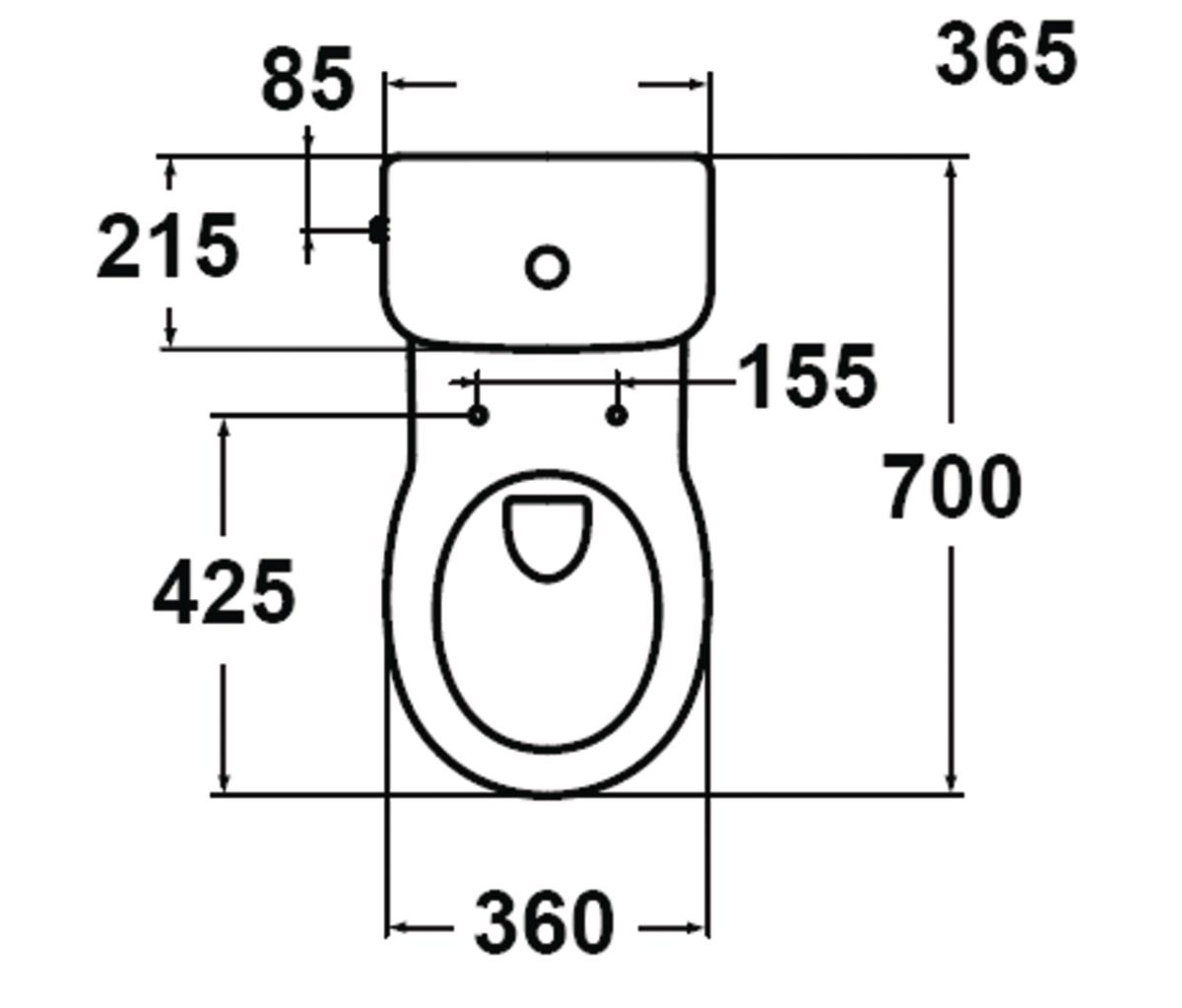 Pack WC MATURA2 avec sortie horizontale, blanc Réf. S300301