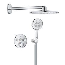 Pack façade pour douche encastrée Duo avec Rainshower SmartActive 310 / Grohtherm SC Chromé réf. 103997000