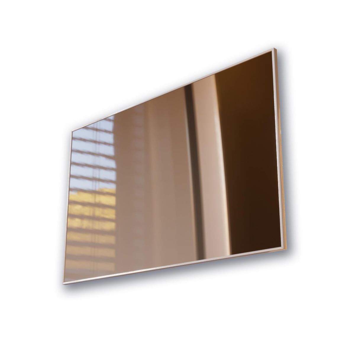 Collecteur de reprise Collection Reflet teinte Bronze pour plénum 600x400 mm avec enjoliveur de 800x600 mm - Filtre inclus