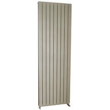 Radiateur eau chaude Acova Fassane vertical double, puissance 748W (dT50), hauteur 1600 mm, largeur 296 mm, 4 éléments, raccordement excentré par le bas, Aller/Retour réversible, appareil réversible Haut/Bas, Blanc RAL 9016 Réf. HXD-160-029