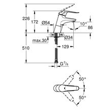 Mitigeur monocommande Lavabo Taille S Euroeco Special Chromé 32765000