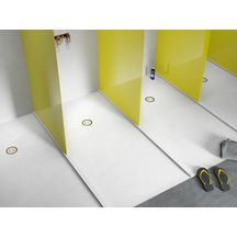 Receveur de douche plat FOCUS cobre 100x180cm béton beige Réf. 53016441