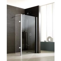 Paroi de douche JAZZ + douche ouverte mobile 40 cm en verre transparent Réf. L13JPM0403