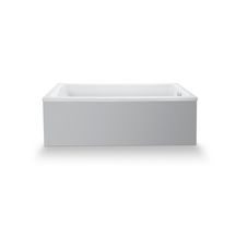 Baignoire n°1 à encastrer acrylique sanitaire rectangulaire 1700x700 mm coloris intérieur blanc avec trop plein 1 dossier Réf. 700495000000000