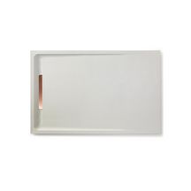 Receveur de douche Elan Epoque 120X80 Blanc Grille Cuivre Réf. 01EBBL12000800M