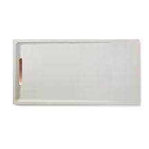 Receveur de douche Elan Epoque 160X80 Blanc Grille Cuivre Réf. 01EBBL16000800M