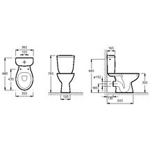 Cuvette Brive sortie horizontale Blanc réf E438000