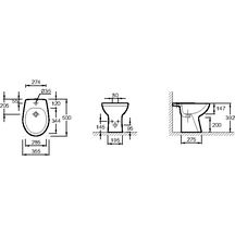 Bidet Brive monotrou Blanc réf E438200