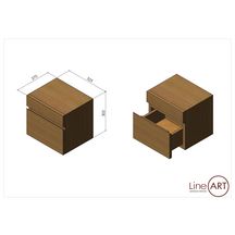 Lave-mains Mural en Chêne massif brut L32,5xP27xH30,2 cm. 1 porte. Caisson à suspendre ( Supports CAMAR inclus). Charnières et embases BLUM. A compléter par une vasque et une structure métallique avec étagère chêne massif Réf. 5.06.016