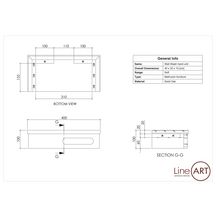 Lave-mains mural L40xP20xH10 cm, caisson à suspendre, avec support porte-serviette Réf. 5.06.014