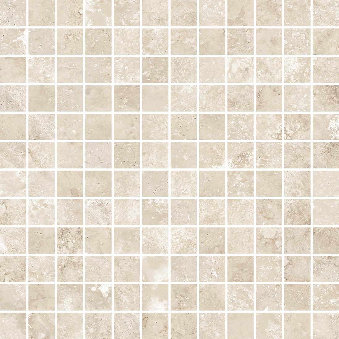 Grès cérame Monocibec Tradition TRV beige fonçé mosaïque (2,5x2,5) 30 x 30 cm 0115675