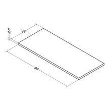 Plan Alterna Zao 90 cm fin 2,8 cm Chêne Blanchi