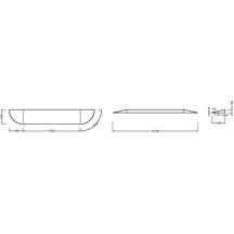 Rampe d'accès pour receveur FLIGHT, pour personnes à mobilité réduite, en acrylique renforcé béton de résine, blanc Réf. E62499-00