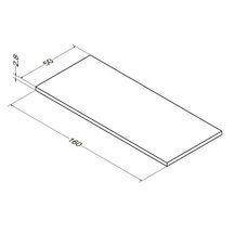 Plan Alterna Zao 160 cm fin 2,8 cm Chêne Blanchi