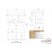 Meuble ORIGIN en teck, 4 niches  Réf. 2.20.005