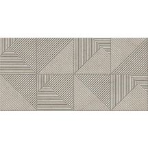 Grès cérame Arte Deco Nooba beige décor rectifié 29,5 x 59,5 cm