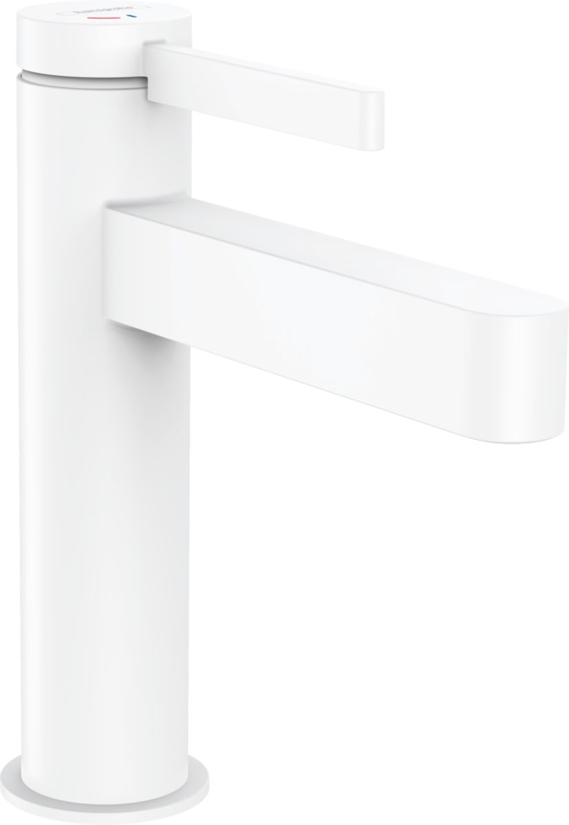 hansgrohe Finoris Mitigeur de lavabo 110 CoolStart, bonde Push-Open, Blanc mat