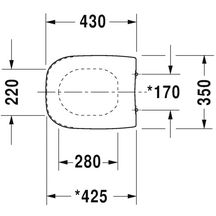 Abattant standard d-code Compact, blanc charnière inox réf. 67310099