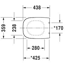 Abattant frein de chute d-code Compact blanc charnière inox réf. 67390099