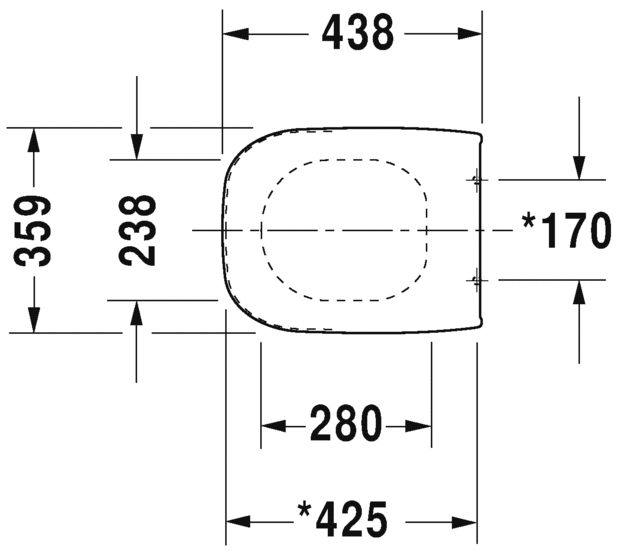 Abattant frein de chute d-code Compact blanc charnière inox réf. 67390099