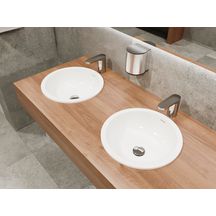 Bonde pour lavabo et lave-mains 33x42 sans trop plein avec set de finition à recouvrement, chromé Réf 50001000