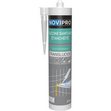 Mastic silicone sanitaire translucide 310 ml Novipro