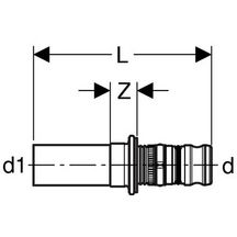 Raccord de transition Mepla Mapress D20-22 Réf 602.509.00.5