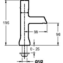 Robinet lave-mains TOOBI, chromé réf. E8967-CP