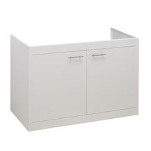 Meuble sous-évier (sans les portes) CLIPMETAL finition laqué Blanc Glacier 120 cm avec 1 étagère ABMV121Z00