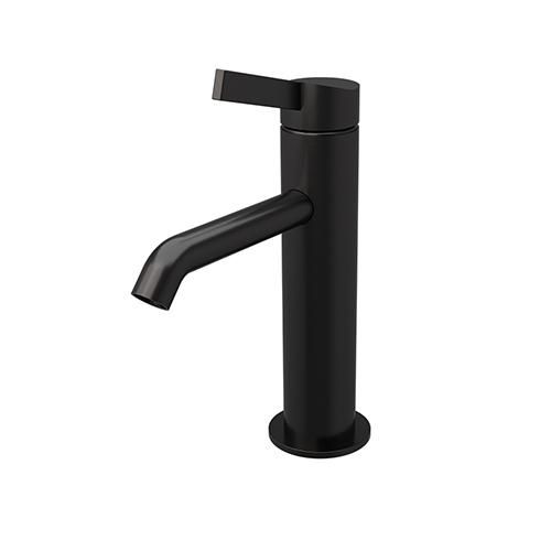 Mitigeur lavabo PIEGA regular avec vidage Up&Down chrome noir brosse pvd réf. PA22075I