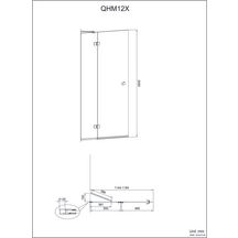 Paroi de douche Alterna Domino Fixe + pivot 120cm