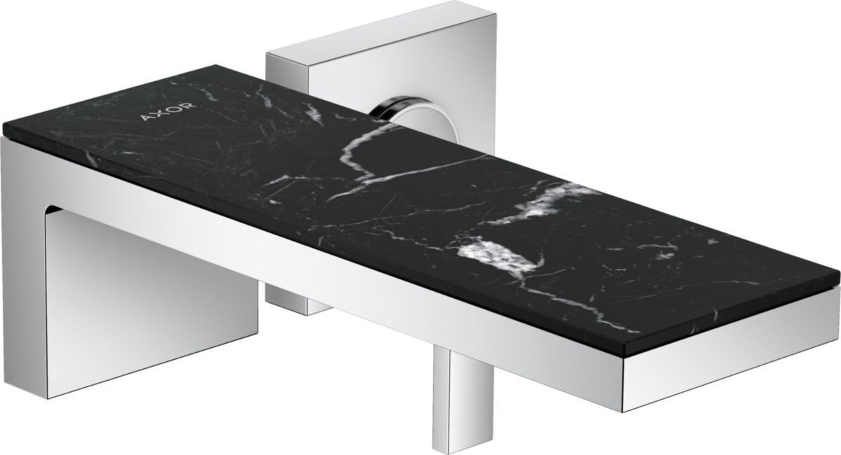 AXOR MyEdition Plaque 245 marbre noir nero marquina, Marble Nero Marquina