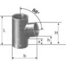 Embranchement Culotte simple SMU Plus à 88° en fonte diamètre nominal 50-50mm Réf. 155314 PAM