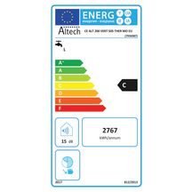 Chauffe-eau électrique blindé ALTECH 200 litres diamètre 505 vertical EU Classe énergétique C