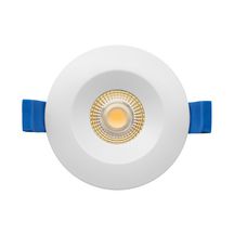 Encastré plafond Led Aspen CCT - fixe - rond - IP20/44 - avec alimentation Led 5 W CCT (3000 - 4000 K) 450 lm intégrée - dimmable - aluminium - blanc Réf. 50747