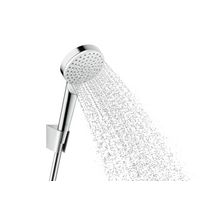 Set de douche Crometta Set Porter S 1,60m Crometta Vario EcoSmart blanc/chromé Réf. 26694400