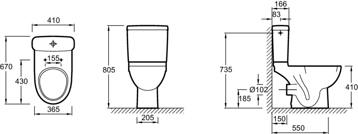 Cuvette seule Odéon Up sortie horizontale Blanc réf 4956CK00