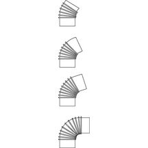 Coude 45° Aluminium diamètre : 83 réf. 394830